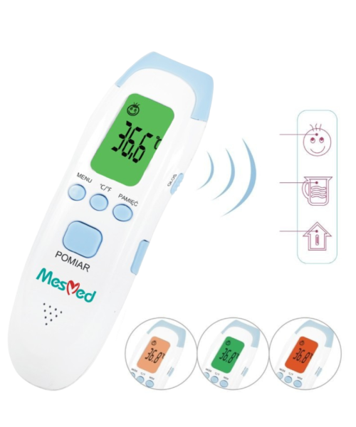 Skanujący bezdotykowy termometr MesMed EWWEL z funkcją głosową