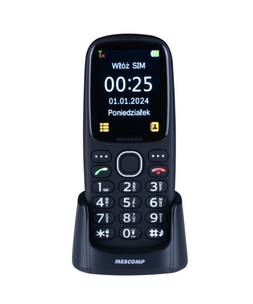  Telefon komórkowy dla seniorów Mescomp MT-166 Edgar Elegant 4G
