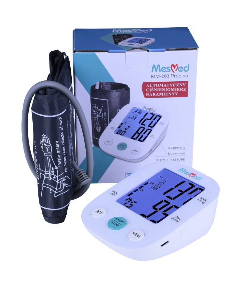 Ciśnieniomierz naramienny z czytelnym wyświetlaczem MM-203 Preciso